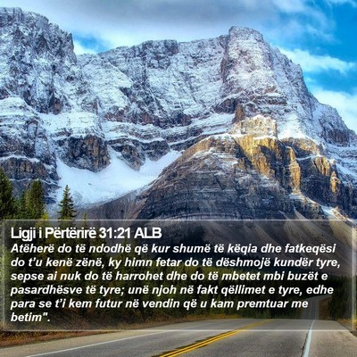Ligji i Përtërirë 31:21 ALB Bible Verse Image