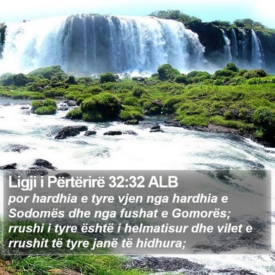 Ligji i Përtërirë 32:32 ALB Bible Verse Image