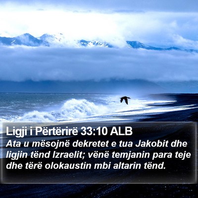 Ligji i Përtërirë 33:10 ALB Bible Verse Image