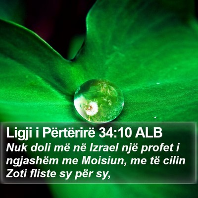 Ligji i Përtërirë 34:10 ALB Bible Verse Image