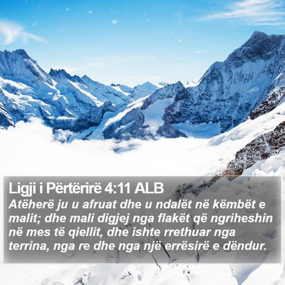 Ligji i Përtërirë 4:11 ALB Bible Verse Image