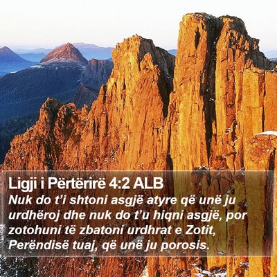 Ligji i Përtërirë 4:2 ALB Bible Verse Image