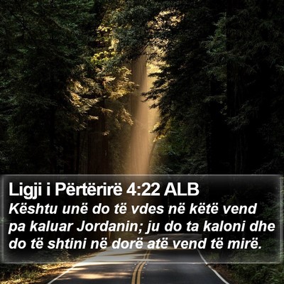 Ligji i Përtërirë 4:22 ALB Bible Verse Image