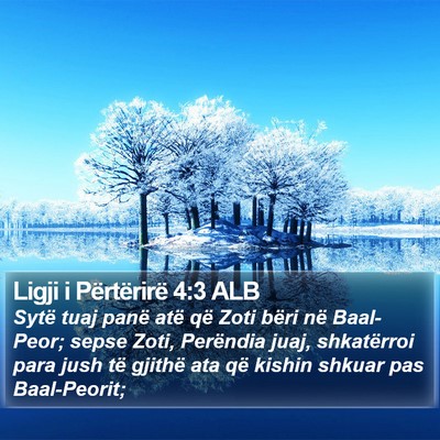 Ligji i Përtërirë 4:3 ALB Bible Verse Image
