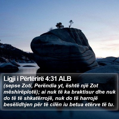 Ligji i Përtërirë 4:31 ALB Bible Verse Image
