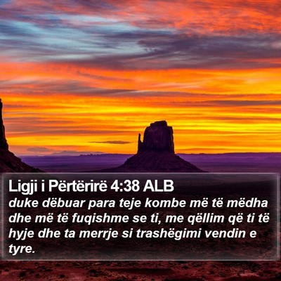 Ligji i Përtërirë 4:38 ALB Bible Verse Image