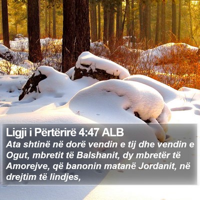 Ligji i Përtërirë 4:47 ALB Bible Verse Image