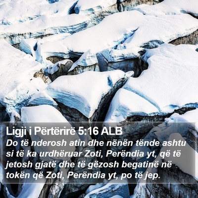 Ligji i Përtërirë 5:16 ALB Bible Verse Image