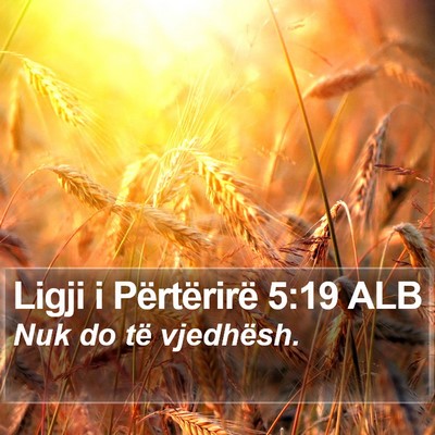 Ligji i Përtërirë 5:19 ALB Bible Verse Image