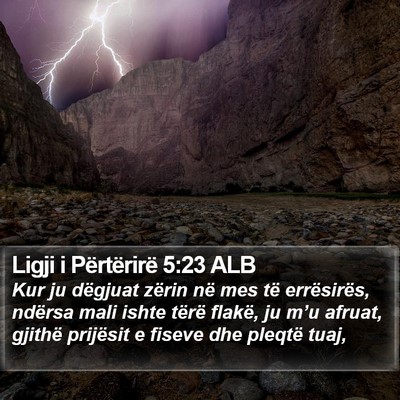 Ligji i Përtërirë 5:23 ALB Bible Verse Image