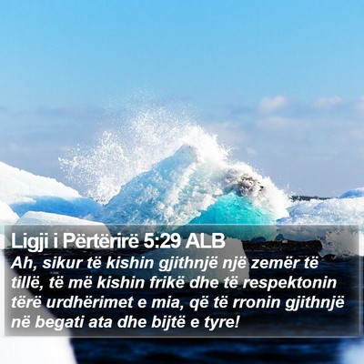 Ligji i Përtërirë 5:29 ALB Bible Verse Image