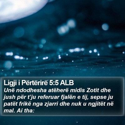 Ligji i Përtërirë 5:5 ALB Bible Verse Image