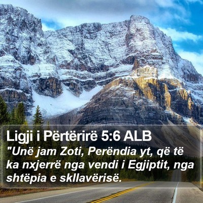 Ligji i Përtërirë 5:6 ALB Bible Verse Image