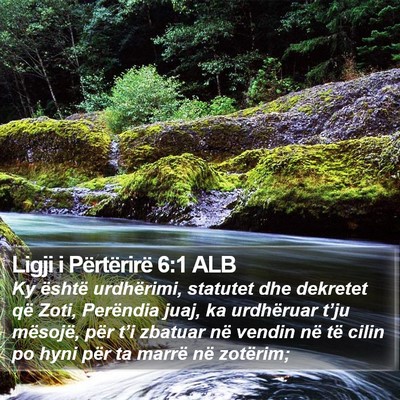 Ligji i Përtërirë 6:1 ALB Bible Verse Image