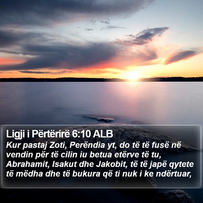 Ligji i Përtërirë 6:10 ALB Bible Verse Image