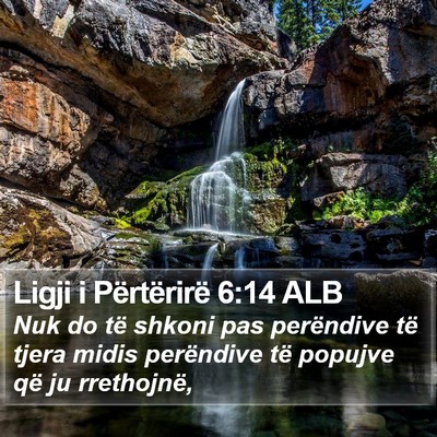 Ligji i Përtërirë 6:14 ALB Bible Verse Image