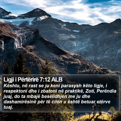 Ligji i Përtërirë 7:12 ALB Bible Verse Image