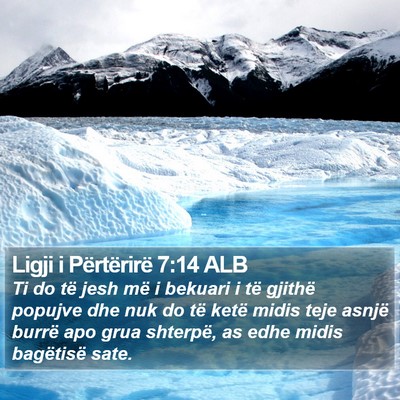 Ligji i Përtërirë 7:14 ALB Bible Verse Image