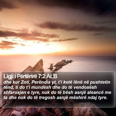 Ligji i Përtërirë 7:2 ALB Bible Verse Image