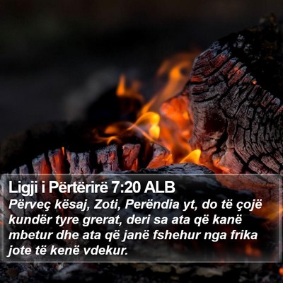 Ligji i Përtërirë 7:20 ALB Bible Verse Image