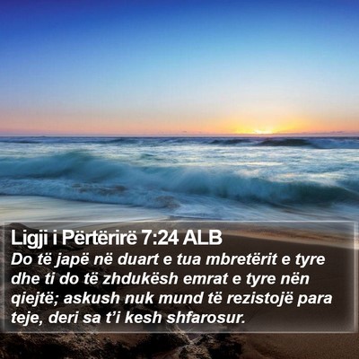 Ligji i Përtërirë 7:24 ALB Bible Verse Image