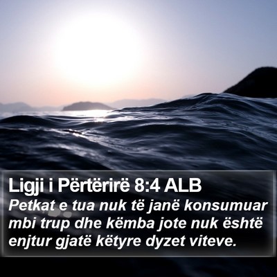 Ligji i Përtërirë 8:4 ALB Bible Verse Image