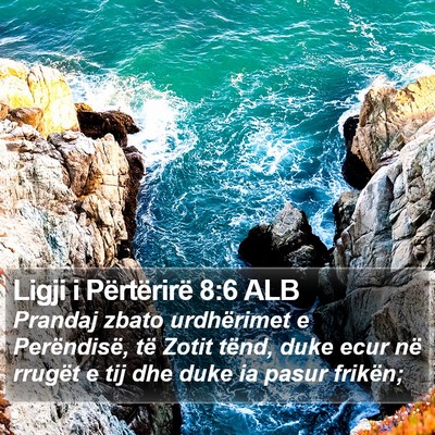Ligji i Përtërirë 8:6 ALB Bible Verse Image