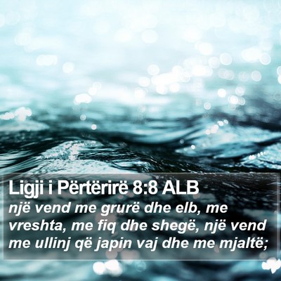 Ligji i Përtërirë 8:8 ALB Bible Verse Image