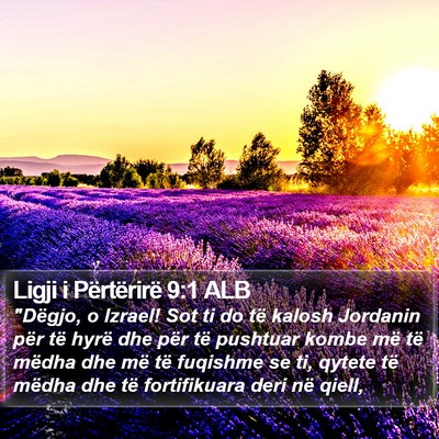 Ligji i Përtërirë 9:1 ALB Bible Verse Image