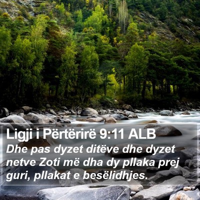 Ligji i Përtërirë 9:11 ALB Bible Verse Image