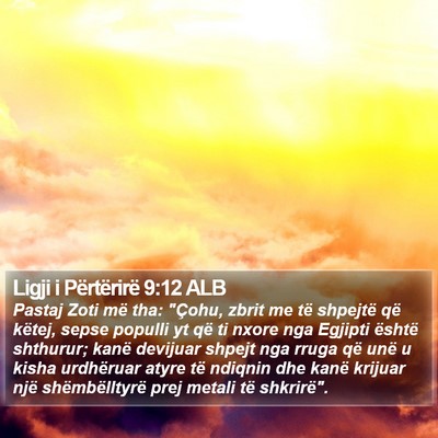 Ligji i Përtërirë 9:12 ALB Bible Verse Image