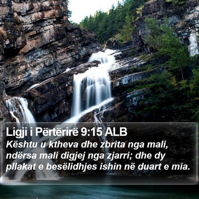 Ligji i Përtërirë 9:15 ALB Bible Verse Image
