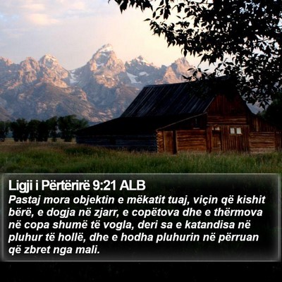 Ligji i Përtërirë 9:21 ALB Bible Verse Image