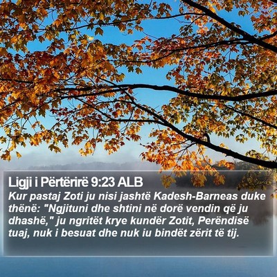 Ligji i Përtërirë 9:23 ALB Bible Verse Image