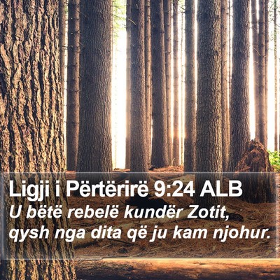 Ligji i Përtërirë 9:24 ALB Bible Verse Image