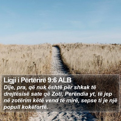 Ligji i Përtërirë 9:6 ALB Bible Verse Image