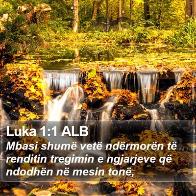 Luka 1:1 ALB Bible Verse Image