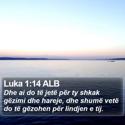 Luka 1:14 ALB Bible Verse Image