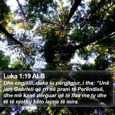 Luka 1:19 ALB Bible Verse Image