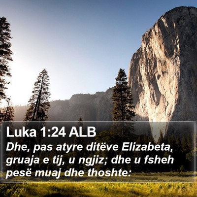 Luka 1:24 ALB Bible Verse Image