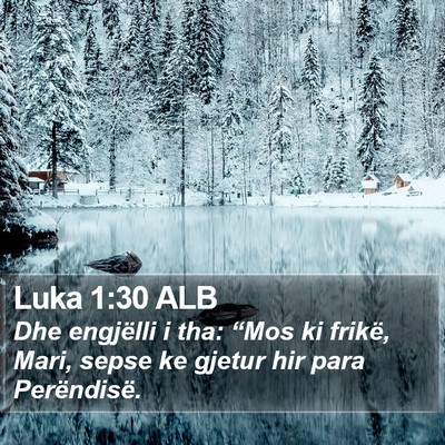 Luka 1:30 ALB Bible Verse Image