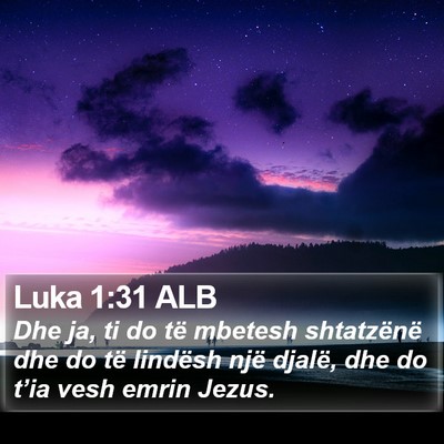 Luka 1:31 ALB Bible Verse Image