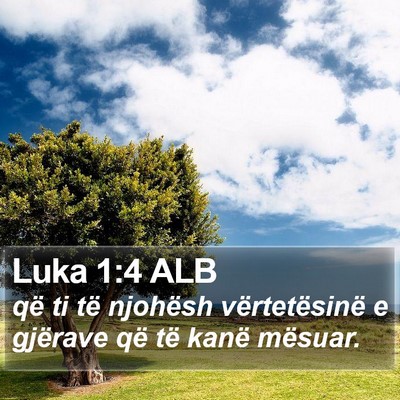 Luka 1:4 ALB Bible Verse Image