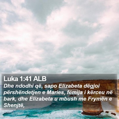 Luka 1:41 ALB Bible Verse Image