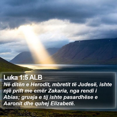 Luka 1:5 ALB Bible Verse Image