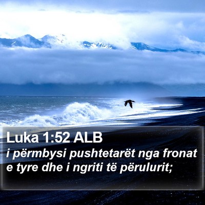 Luka 1:52 ALB Bible Verse Image