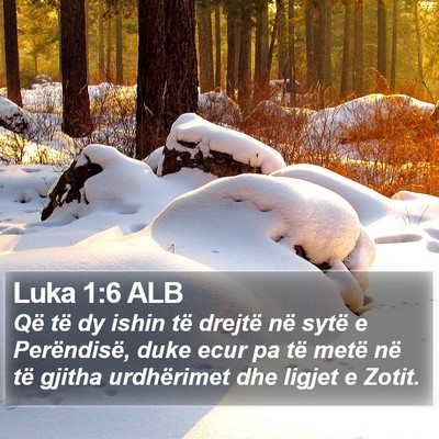 Luka 1:6 ALB Bible Verse Image