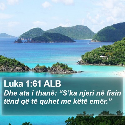 Luka 1:61 ALB Bible Verse Image