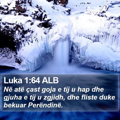 Luka 1:64 ALB Bible Verse Image
