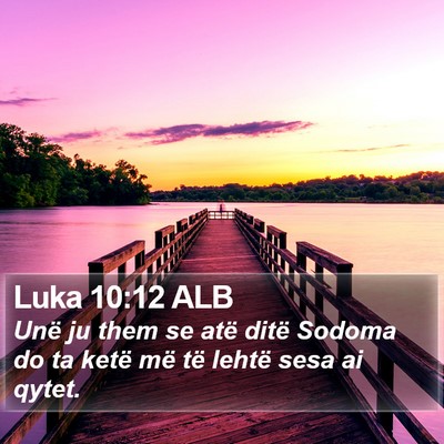 Luka 10:12 ALB Bible Verse Image